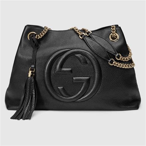 gucci leather bag tag|Gucci shoulder bags for women.